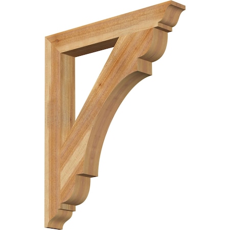 Ekena Millwork Olympic Traditional Rough Sawn Bracket, Western Red Cedar, 4"W x 30"D x 36"H BKT04X30X36OLY01RWR